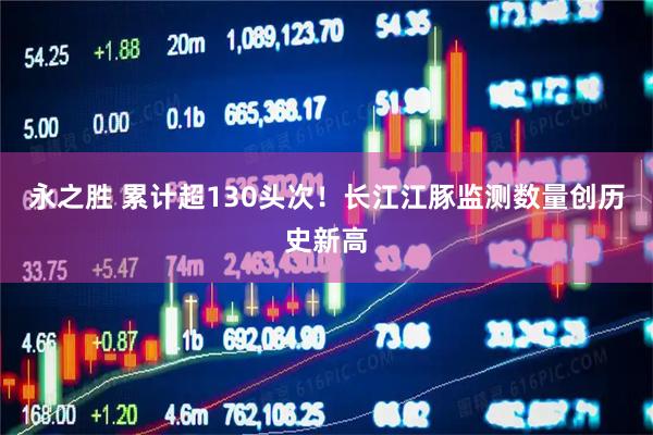 永之胜 累计超130头次！长江江豚监测数量创历史新高
